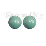 15mm Round Opal Silicone Beads ~ Pistachio