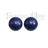 15mm Round Opal Silicone Beads ~ Denim Blue