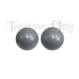 15mm Round Opal Silicone Beads ~ Smoke