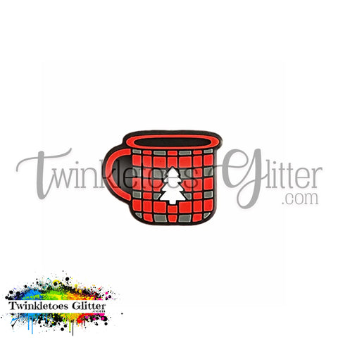 Christmas Mug Silicone Focal Bead