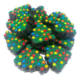 Christmas Tree w/Pawprint Lights Focal Bead