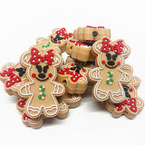 Gingerbread Mouse w/Bow Focal Bead