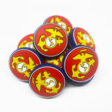 Military Symbols Silicone Focal Bead ~ 4 Styles
