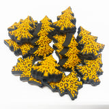 Animal Print Christmas Tree ~ 3 Colors ~ Focal Bead