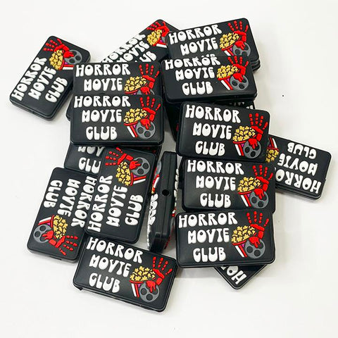 Horror Movie Club Silicone Focal Bead