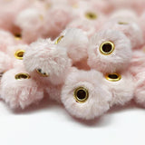 Fluffy Fuzzy Rondelle (Abacus) Spacer Beads ~ 10 colors