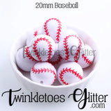 Bubblegum 20mm Bead Mix ~ Sports Mix
