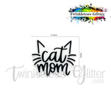 Cat Mom Silicone Focal Bead
