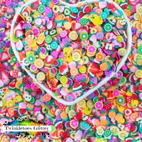 Fruit Polymer Clay Slices Mix