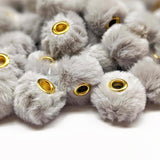 Fluffy Fuzzy Rondelle (Abacus) Spacer Beads ~ 10 colors