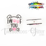 I Woof You Silicone Focal Bead