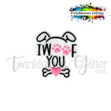I Woof You Silicone Focal Bead