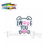 I Woof You Silicone Focal Bead
