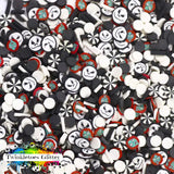 Jack and Sally w/Black Peppermint Polymer Clay Slices Mix