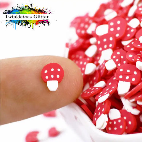 Mushroom Polymer Clay Slices