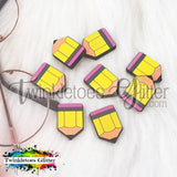 Pencil Silicone Focal Bead
