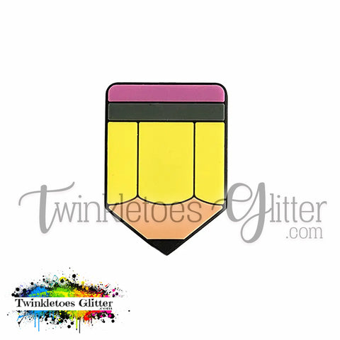 Pencil Silicone Focal Bead
