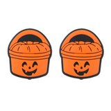 Pumpkin Pail Silicone Focal Bead