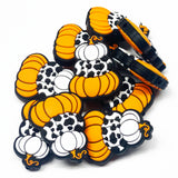 Pumpkin Trio ~ 3 Colors ~ Silicone Focal Bead