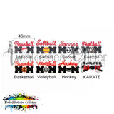 Basketball Mom Silicone Focal Bead