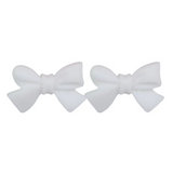 Knotted Bow w/Twist Silicone Focal Bead ~ 12 Colors