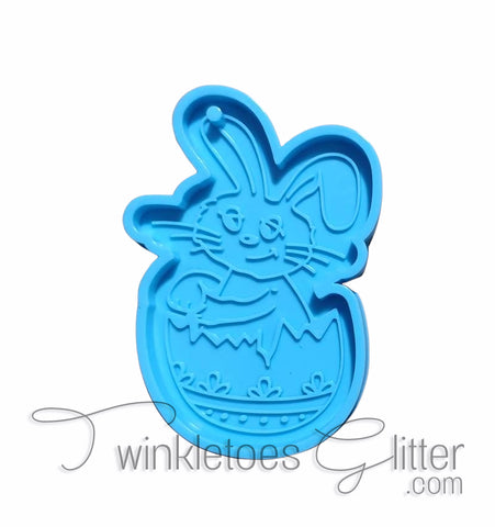 Bunny in Easter Egg Silicone Mold