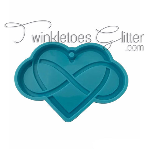 Infinity in Heart Silicone Mold