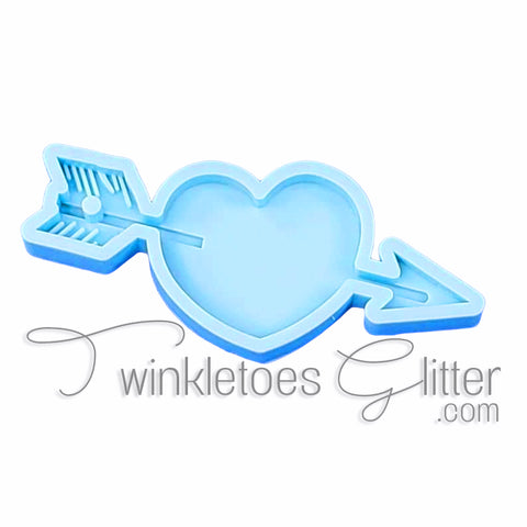 Cupids Arrow thru Heart Silicone Mold