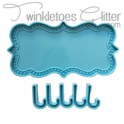 Wall Plaque w/Key Hooks Silicone Mold