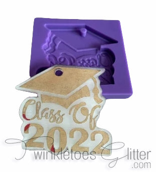 Class of 2022 w/Grad Cap Silicone Mold