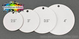 Round Ornament Sublimation MDF Blanks ~ All Sizes ~ w/Hole