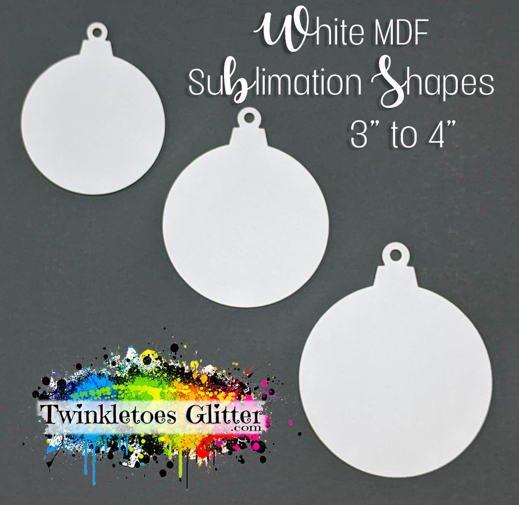 Round MDF Sublimation Christmas Ornament – RCS Blanks, LLC