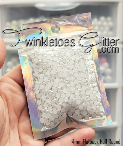 Half Round Pearls ~ 5 Sizes