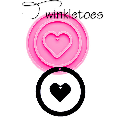 Heart and Large Ring Silicone Mold
