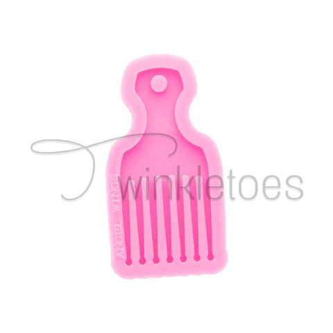 Plain Hair Pick and Comb Silicone Molds - Multiple Sizes and Styles