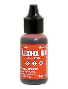 Tim Holtz Alcohol Inks - Terra-Cotta - 1/2oz Bottle