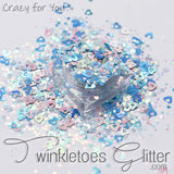 Crazy for You Shape Glitter Mix