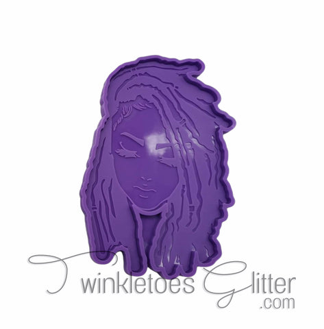 Dreadlock Woman Tray Silicone Mold