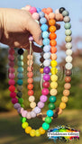15mm Rondelle (Abacus) Silicone Beads ~ Light Mauve
