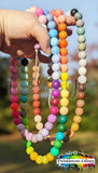15mm Round Silicone Beads ~ Sunshine