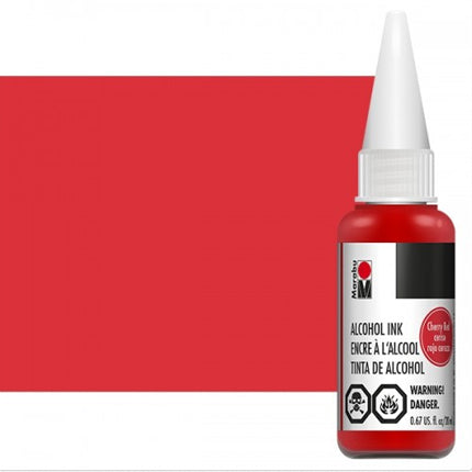 Marabu Alcohol Inks - Cherry Red - 1/2oz Bottle