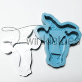 Cow w/Bandana Shaker Silicone Mold