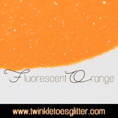 Fluorescent Orange - Ultra Fine Glitter - 1/128