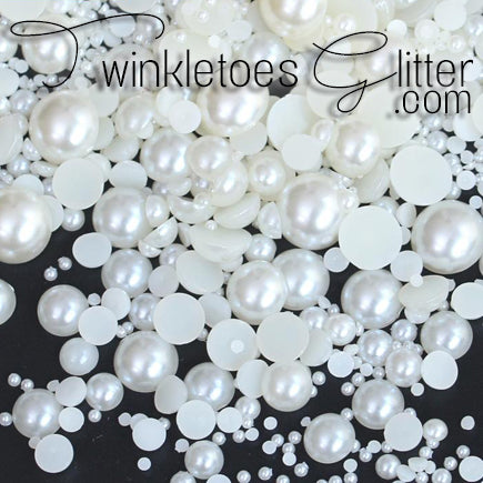 Half Round Pearls ~ 5 Sizes