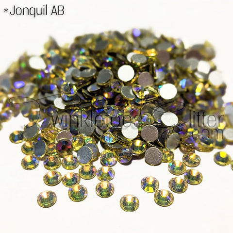 Flatback Rhinestones ~ Jonquil AB ~ 4 Sizes