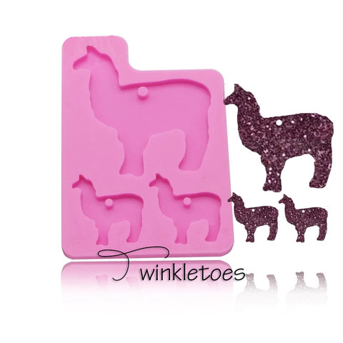 Llama Family Silicone Mold