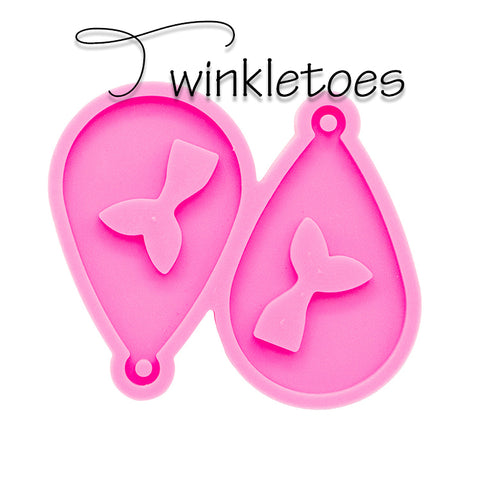 Teardrop Mermaid Tail Earrings Silicone Mold
