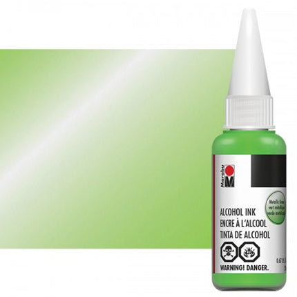 Marabu Alcohol Inks - Metallic Green - 1/2oz Bottle