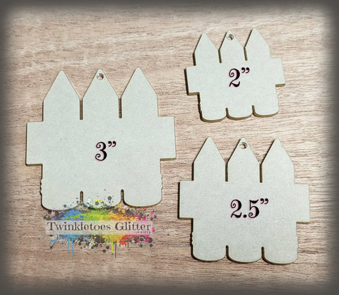 Triple Pencil Acrylic Blanks ~ All Sizes ~ w/Hole