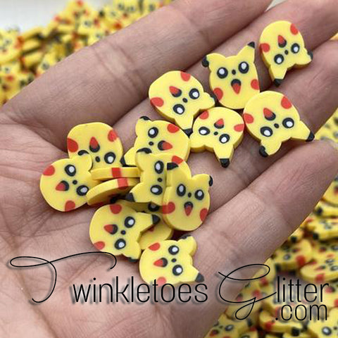 Pikachu Polymer Clay Slices